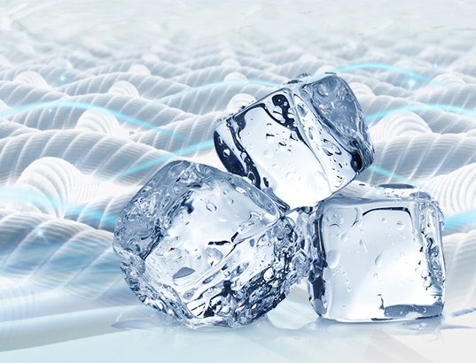 Polyester cool feeling yarn