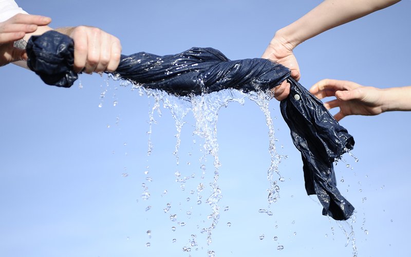 Scell Core Spun Yarn Wash resistance